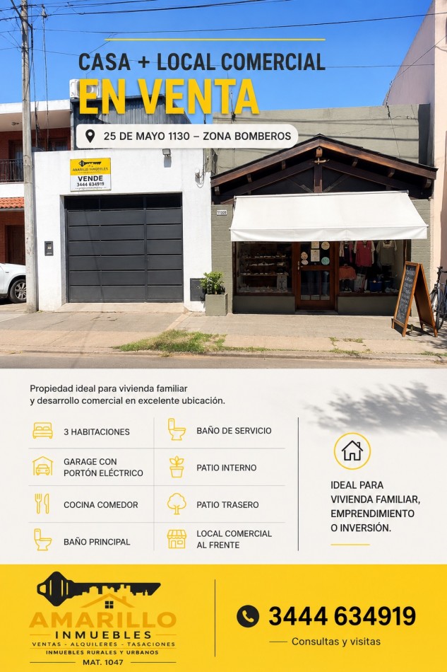 Casa con local centro