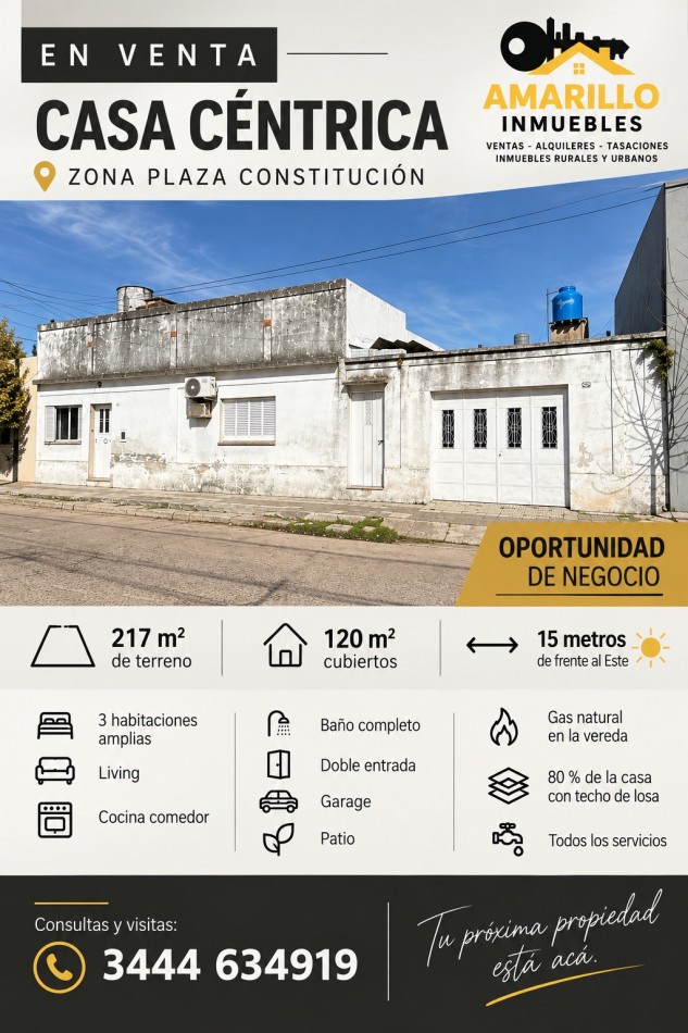 Casa en venta zona plaza constitucion 